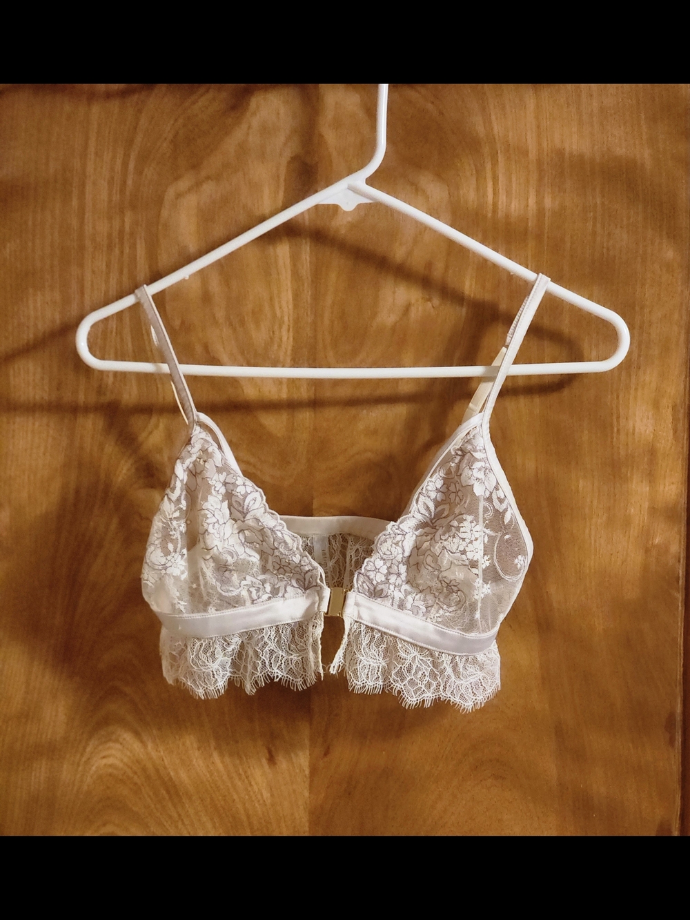 intimissimi Sheer Floral Lace Bralette - White